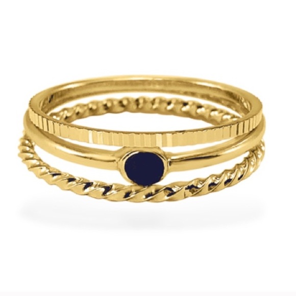 Uncommon James Jewelry - Uncommon James Midnight Ring Trio